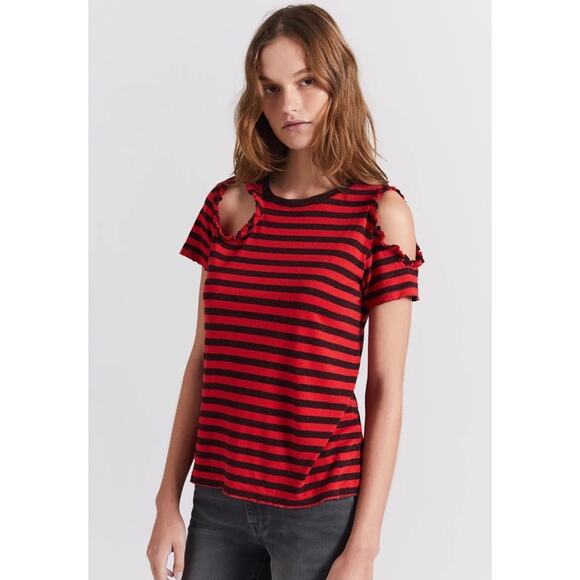 NWT Current/Elliott Brittan Striped Tee (size XS) - Picture 1 of 8
